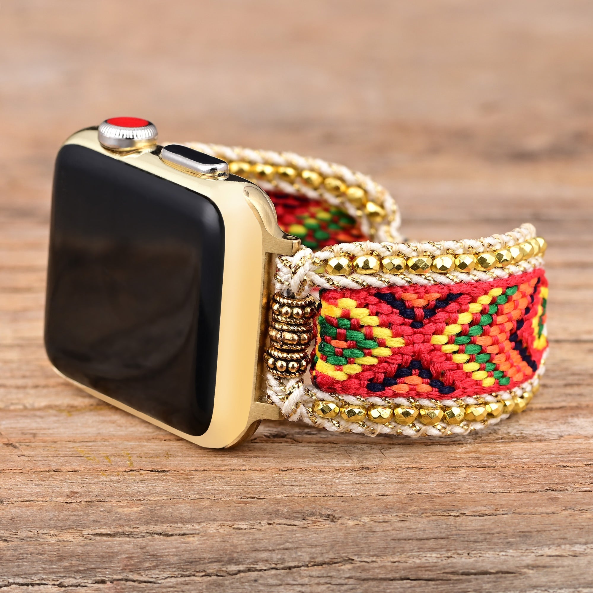 Apple Watch Handmade Boho Fabric Nylon Watch Strap Band (LSJLM003)