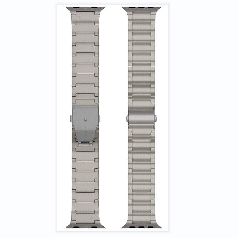 Apple Watch Intergrated 3 Beads Titanium Watch Bands With Flat Buckle (LSJLT-012)