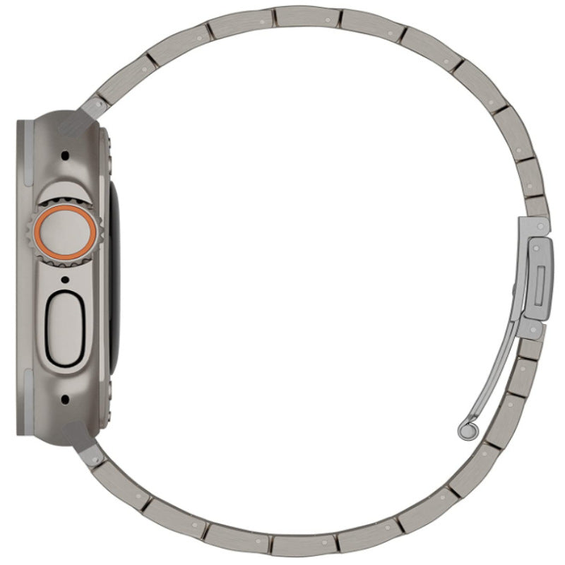 Apple Watch Intergrated 3 Beads Titanium Watch Bands With Flat Buckle (LSJLT-012)