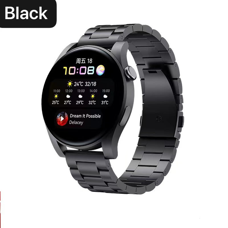 20 mm Quick Release 3 Beads Titanium Watch Bands With Flat Buckl3 (LSJLTD-010)