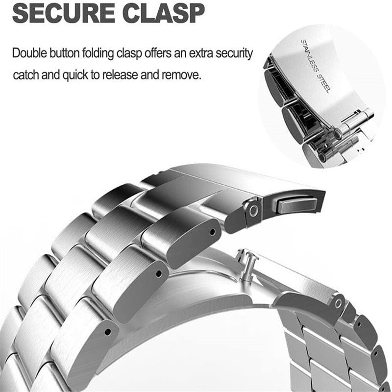 22 mm Quick Release 3 Beads Titanium Watch Bands With Flat Buckl3 (LSJLTD-010)