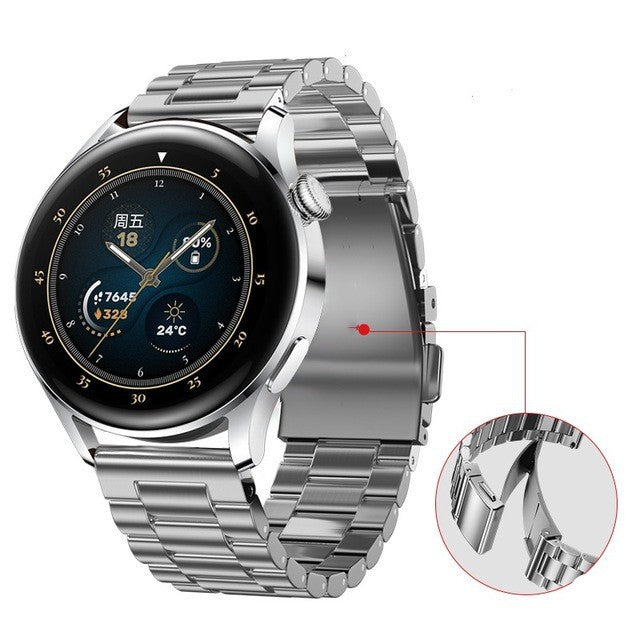 20 mm Quick Release 3 Beads Titanium Watch Bands With Flat Buckl3 (LSJLTD-010)