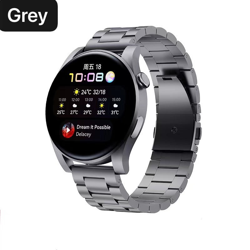 20 mm Quick Release 3 Beads Titanium Watch Bands With Flat Buckl3 (LSJLTD-010)