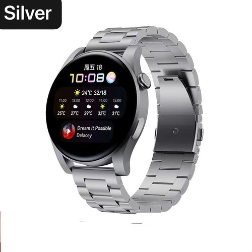 20 mm Quick Release 3 Beads Titanium Watch Bands With Flat Buckl3 (LSJLTD-010)