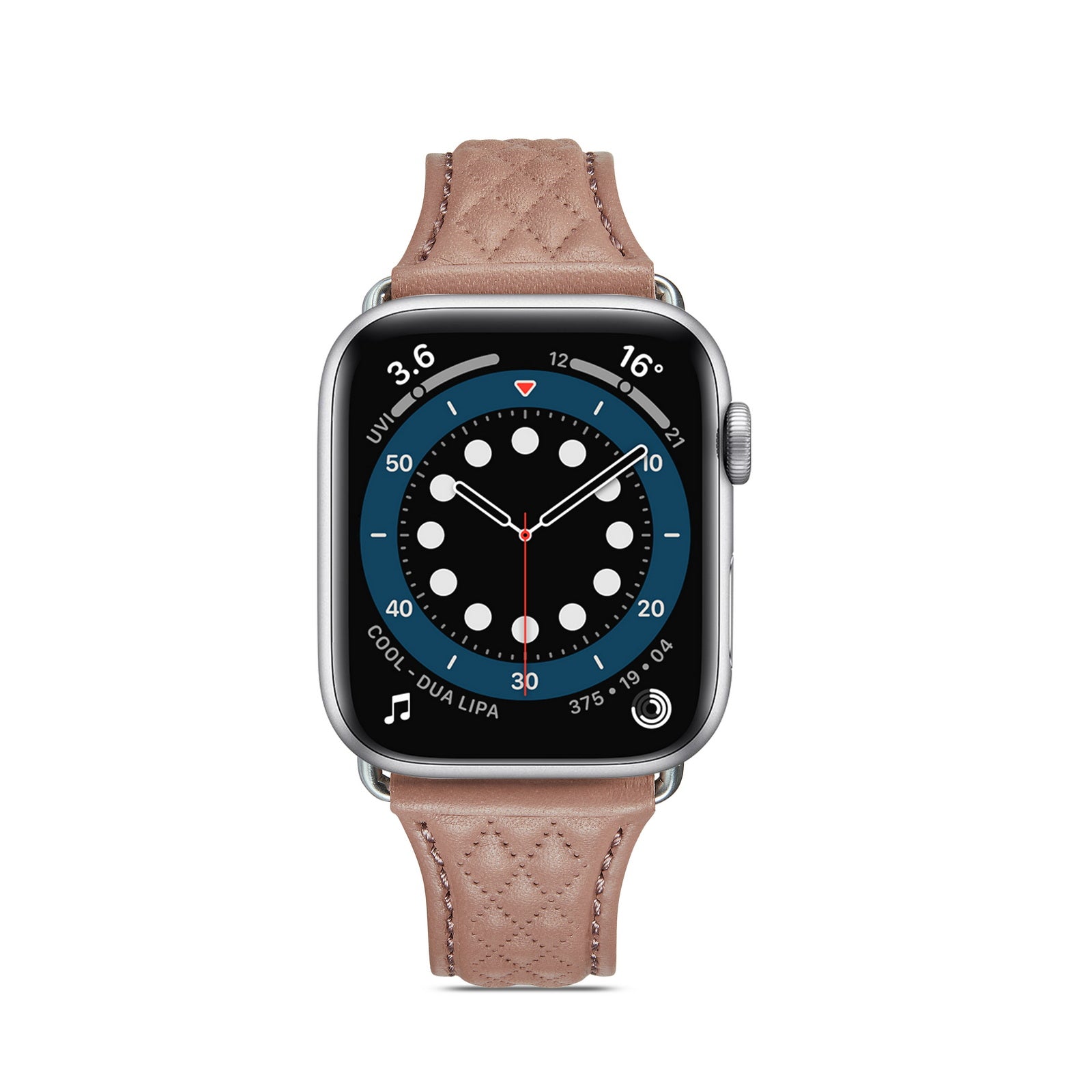 Apple Watch Rhombus Genuine Leather Watch Band (LSJMTD-001)