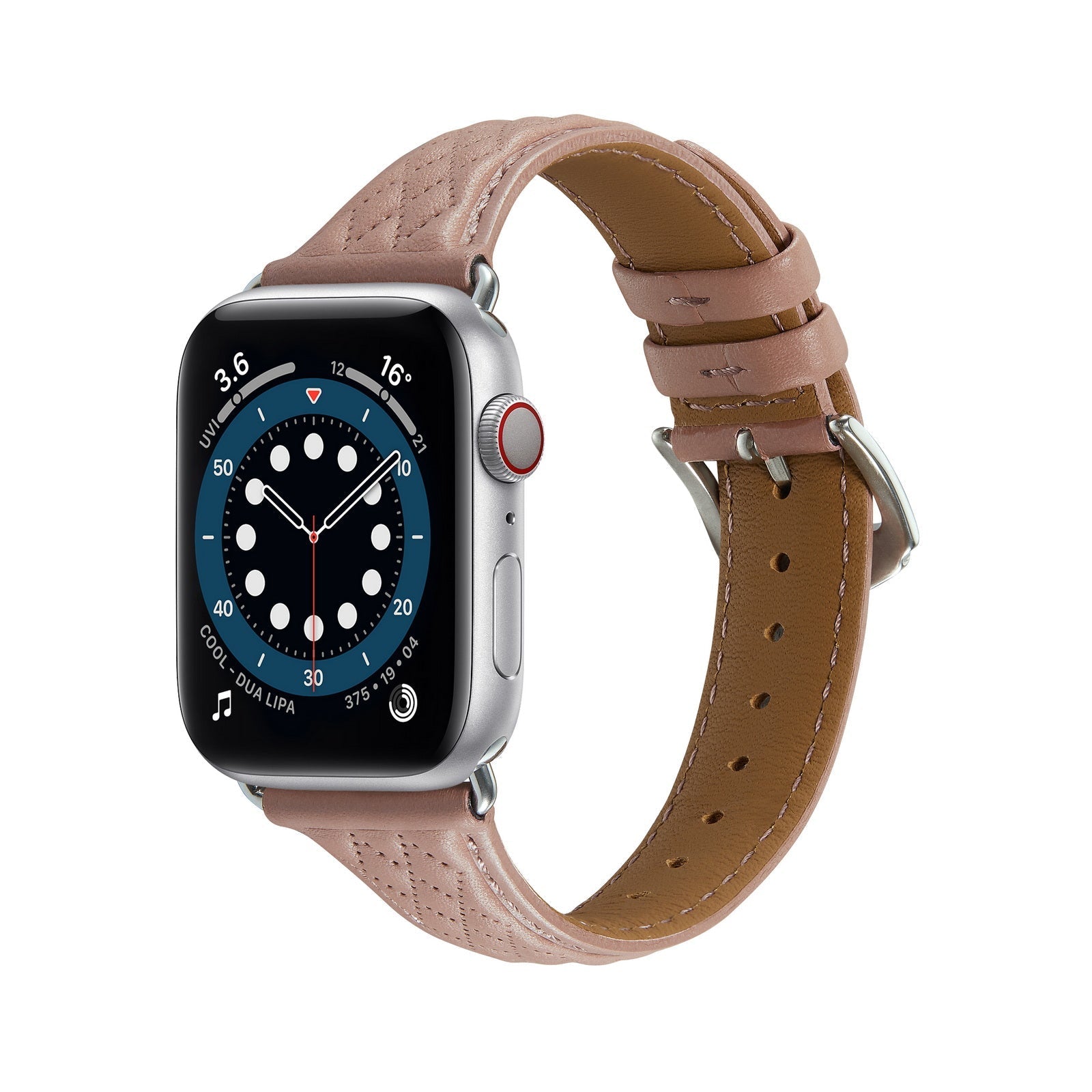 Apple Watch Rhombus Genuine Leather Watch Band (LSJMTD-001)