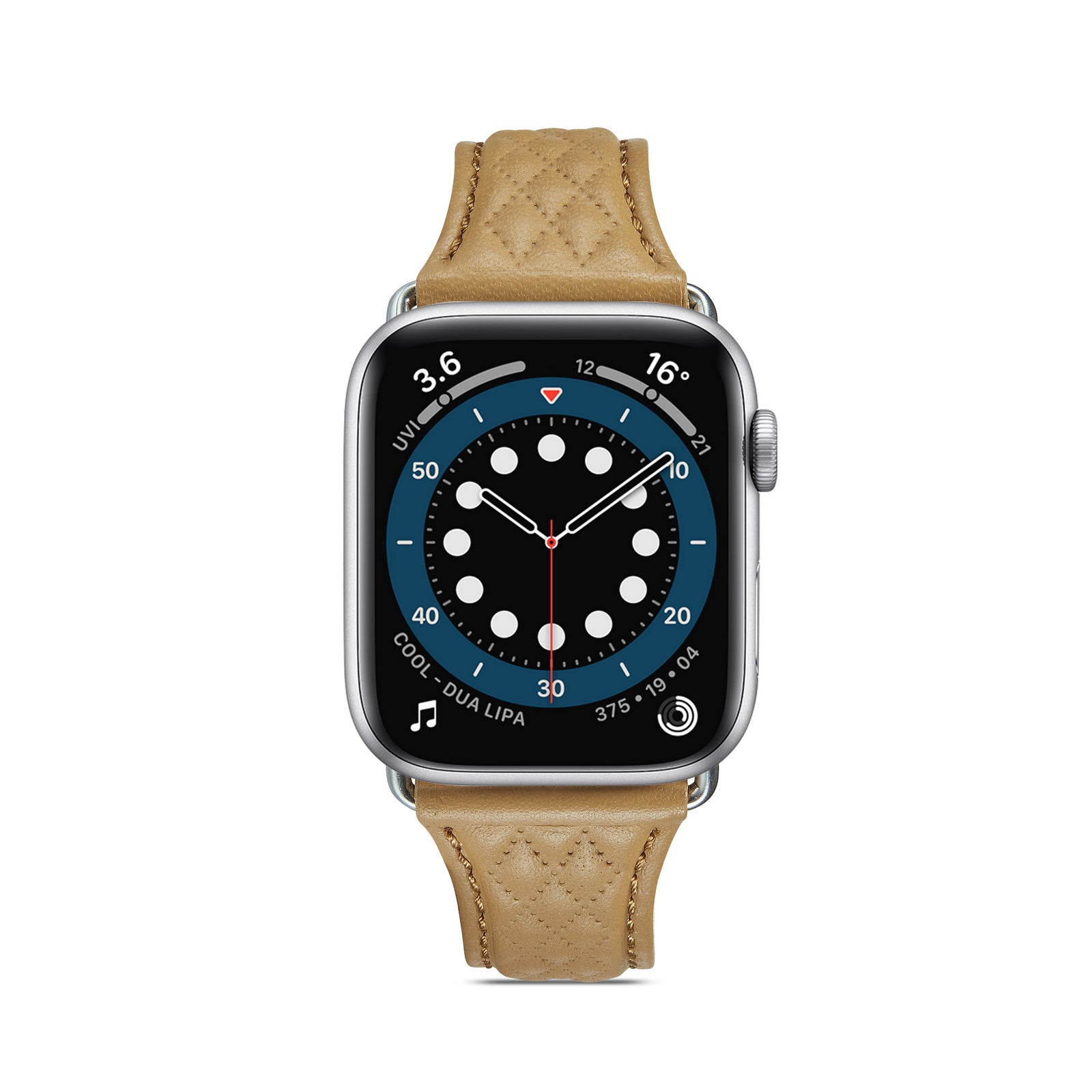 Apple Watch Rhombus Genuine Leather Watch Band (LSJMTD-001)