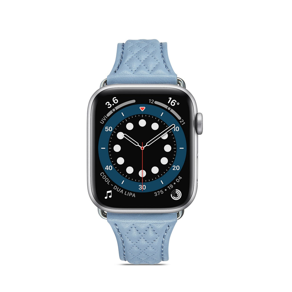 Apple Watch Rhombus Genuine Leather Watch Band (LSJMTD-001)