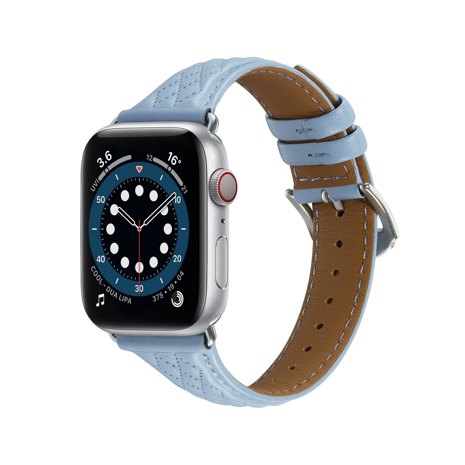 Apple Watch Rhombus Genuine Leather Watch Band (LSJMTD-001)