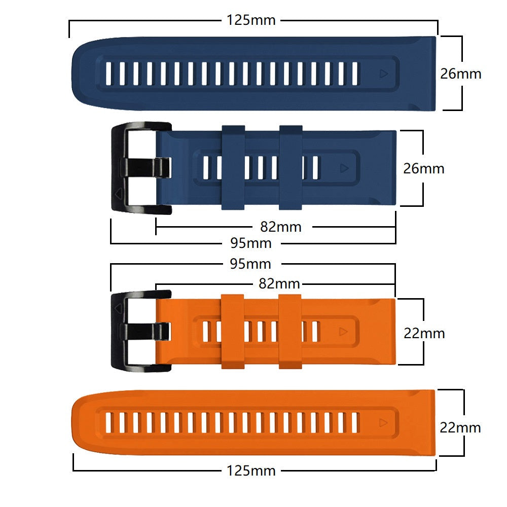 22 mm Quick Fit Silicone Watch Band for Garmin (LSJSHP-003)