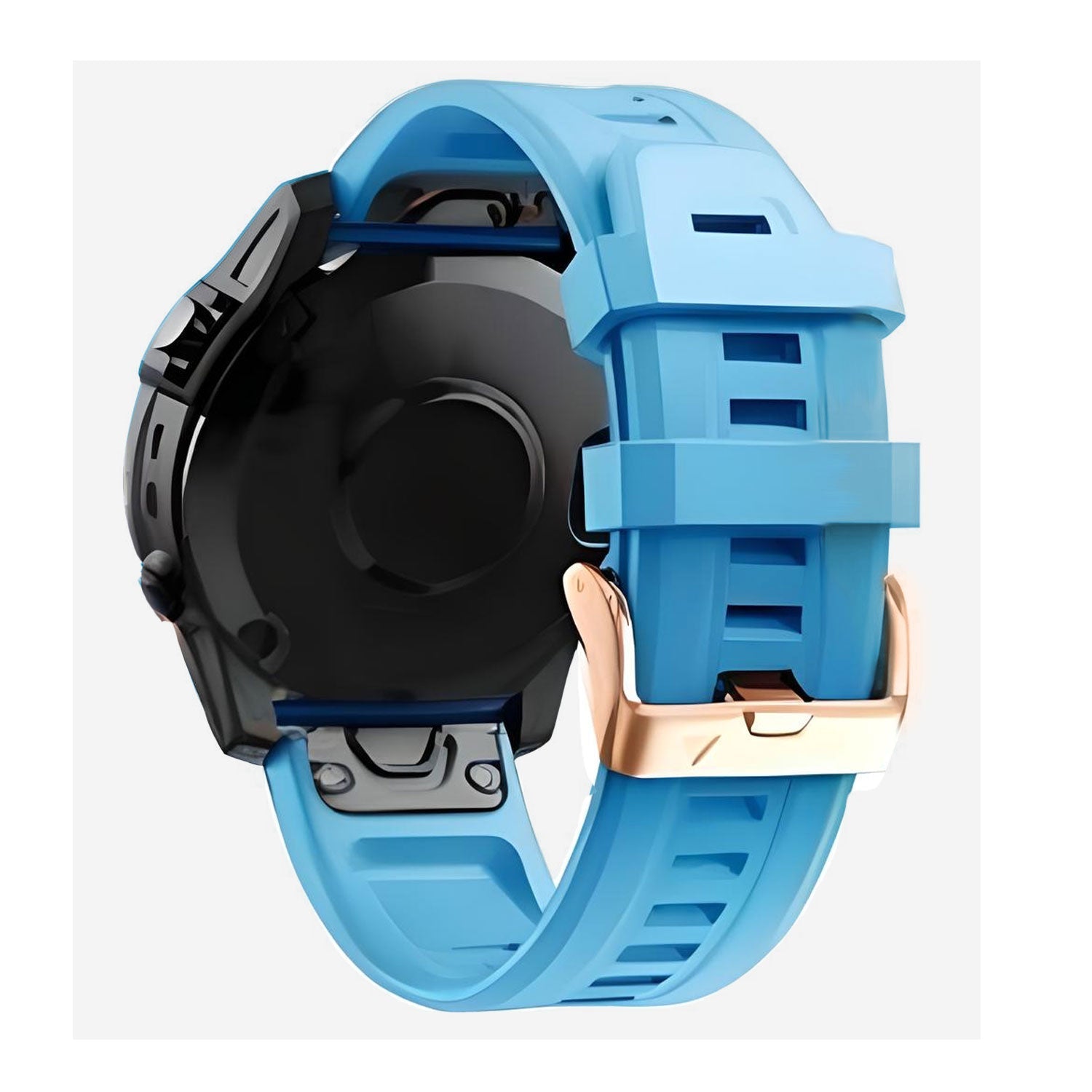 20 mm Quick Fit Silicone Watch Band Rose Buckle for Garmin (LSJSHP-005)