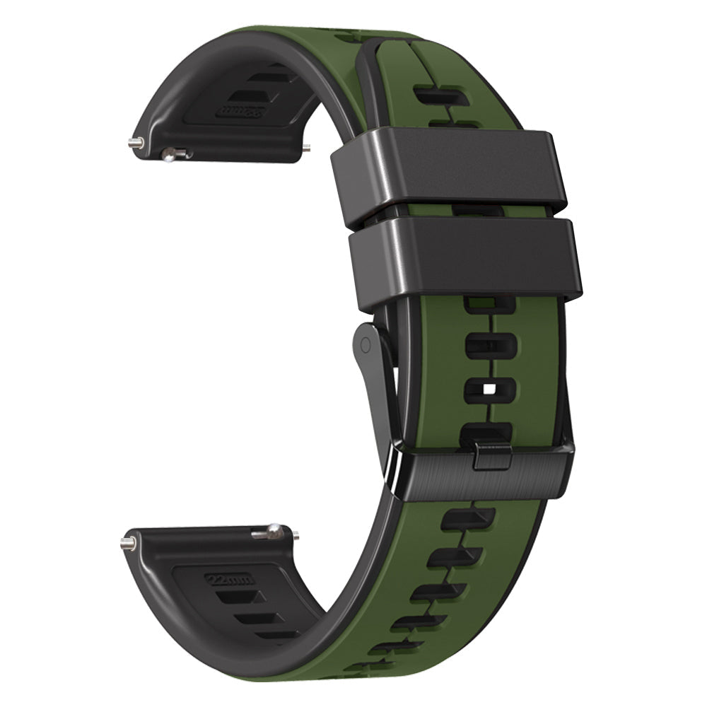 22 mm Quick Release Two Color Universal Silicone Watch Band (LSJYH-001)