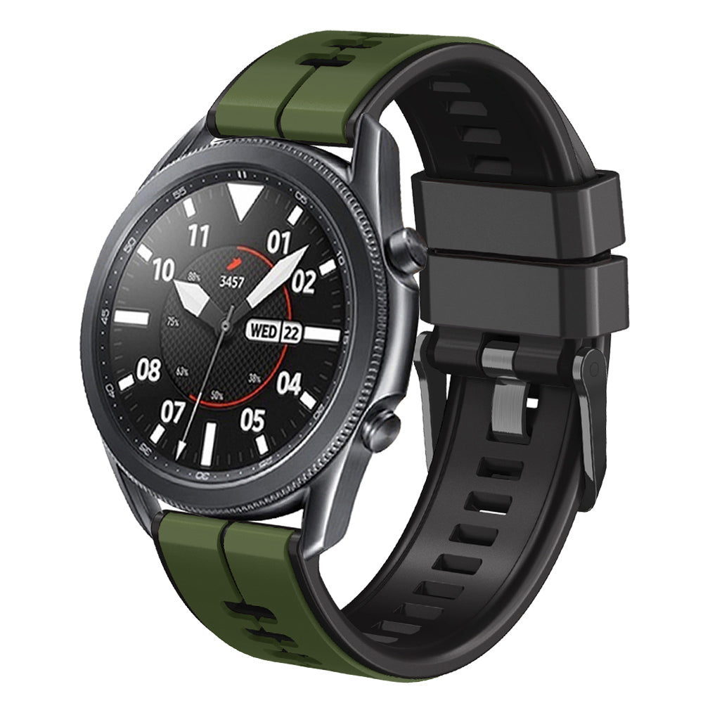 20 mm Quick Release Two Color Universal Silicone Watch Band (LSJYH-001)