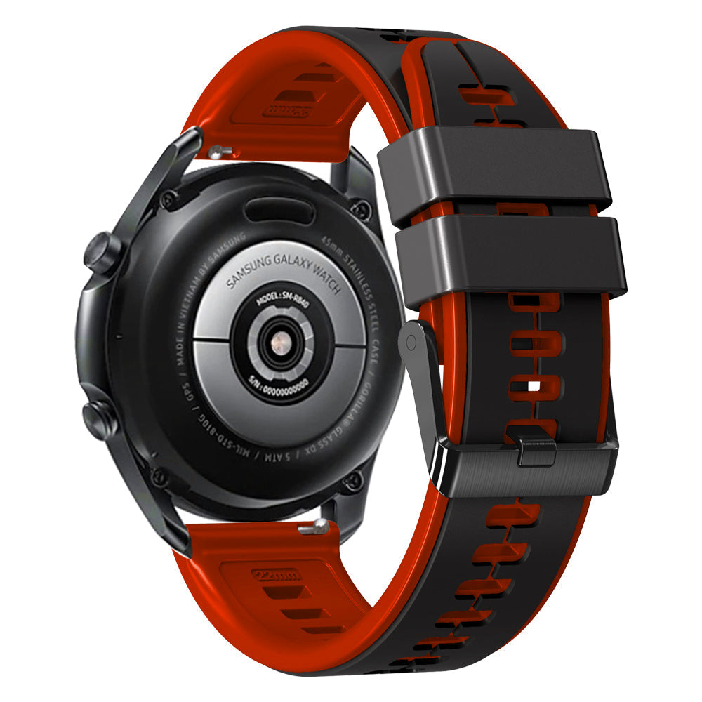 20 mm Quick Release Two Color Universal Silicone Watch Band (LSJYH-001)
