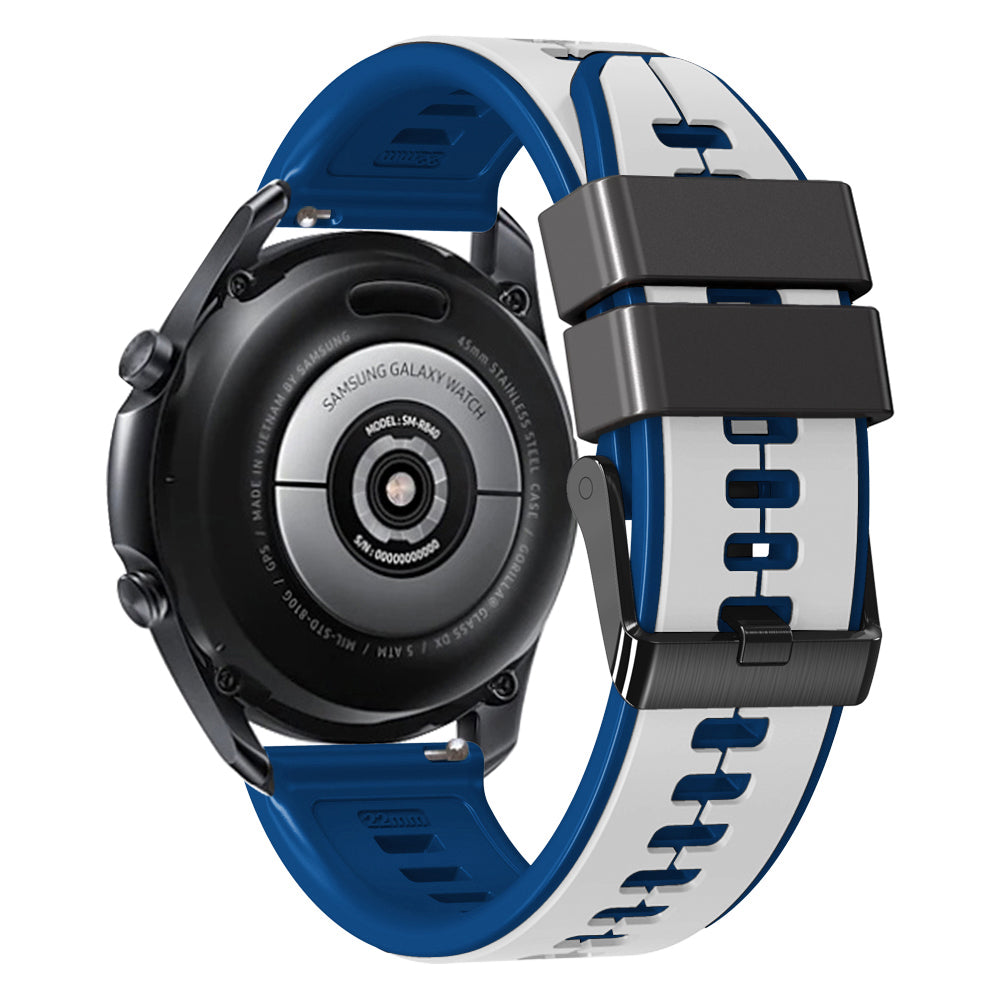 20 mm Quick Release Two Color Universal Silicone Watch Band (LSJYH-001)