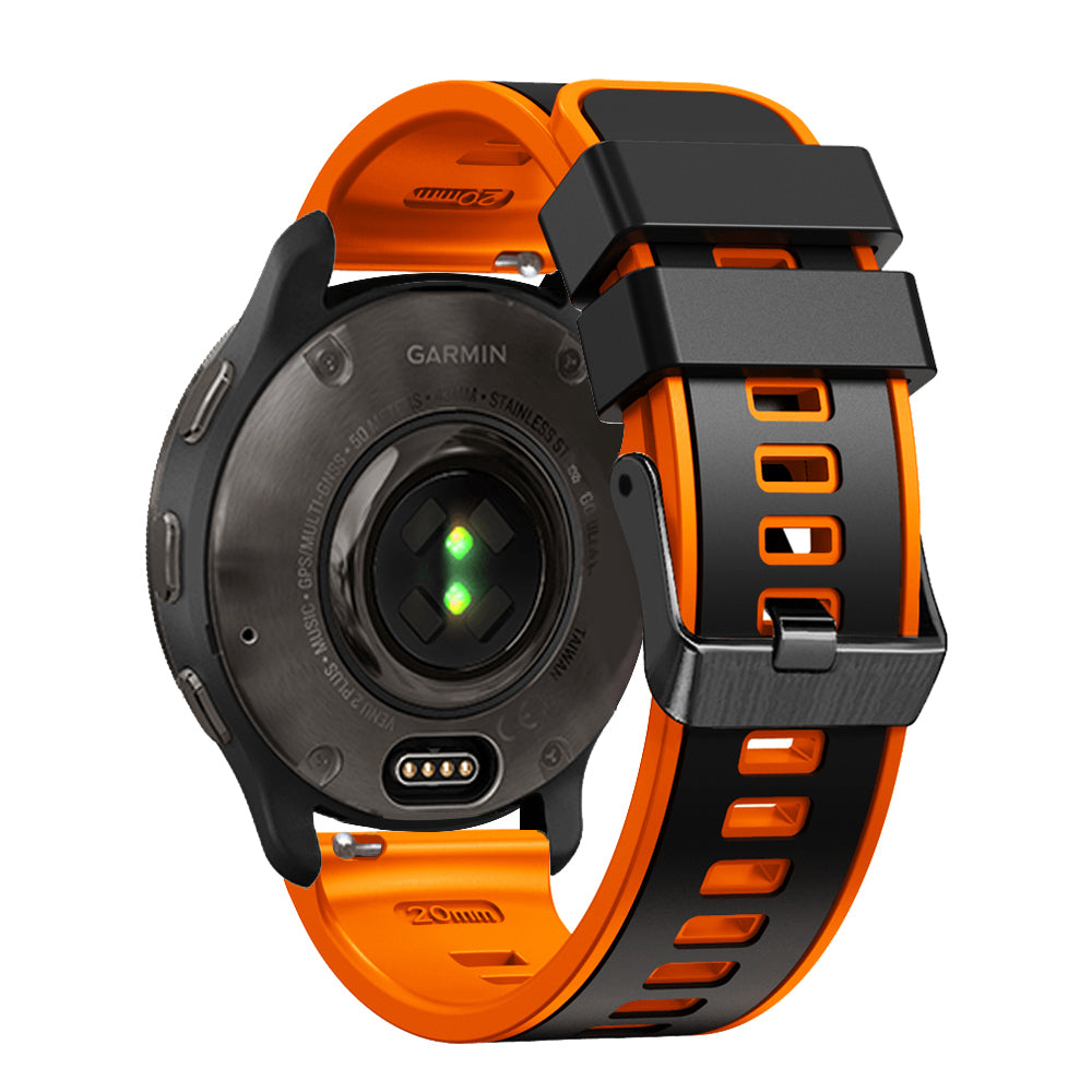 20 mm Quick Release Silicone Watch Strap Double Color Band (LSJYH-003)