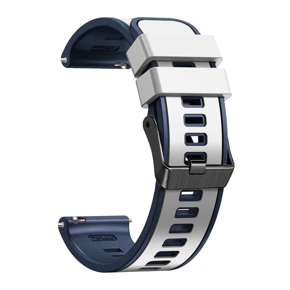 20 mm Quick Release Silicone Watch Strap Double Color Band (LSJYH-003)