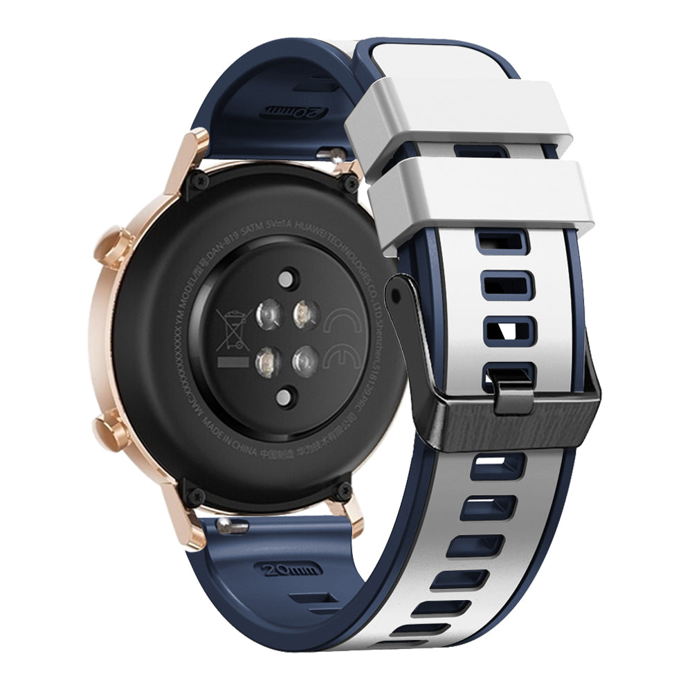 20 mm Quick Release Silicone Watch Strap Double Color Band (LSJYH-003)