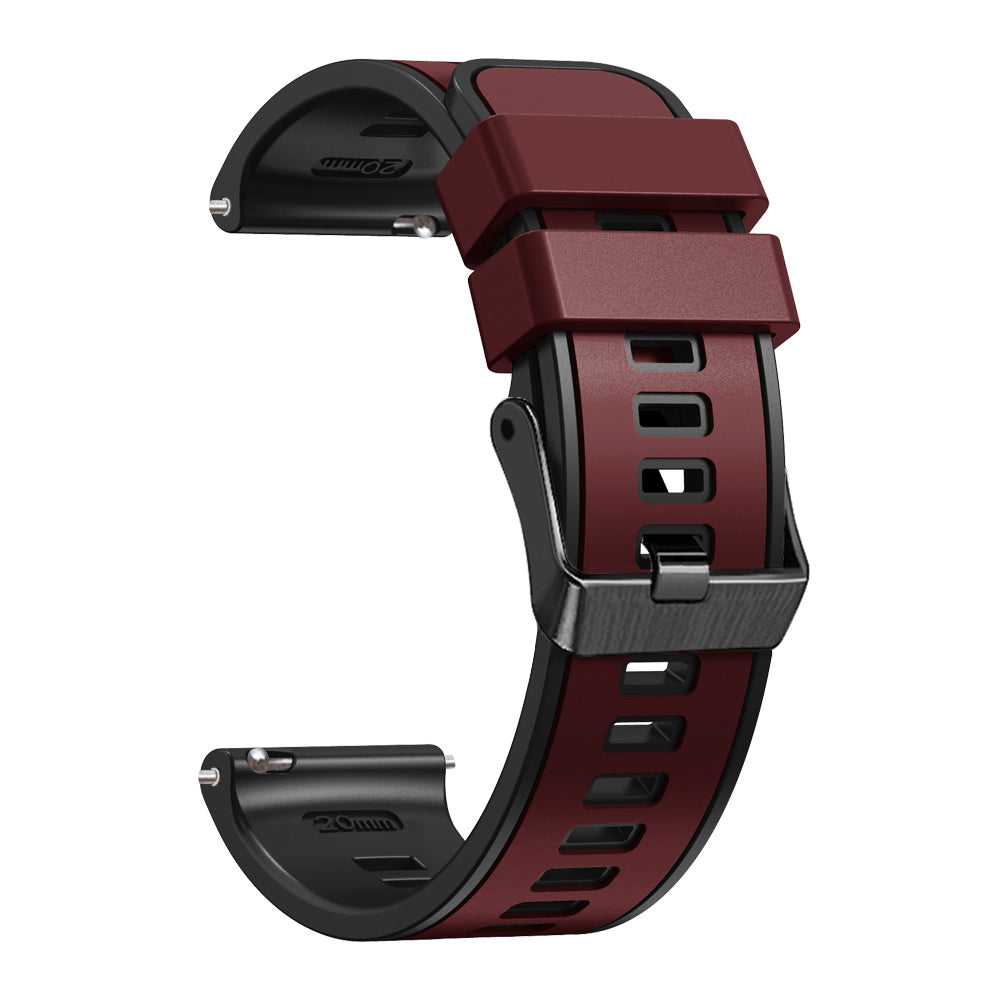 20 mm Quick Release Silicone Watch Strap Double Color Band (LSJYH-003)