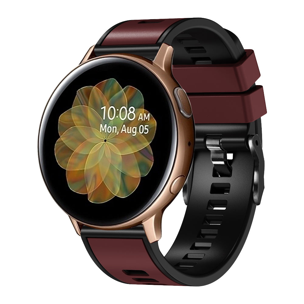 20 mm Quick Release Silicone Watch Strap Double Color Band (LSJYH-003)