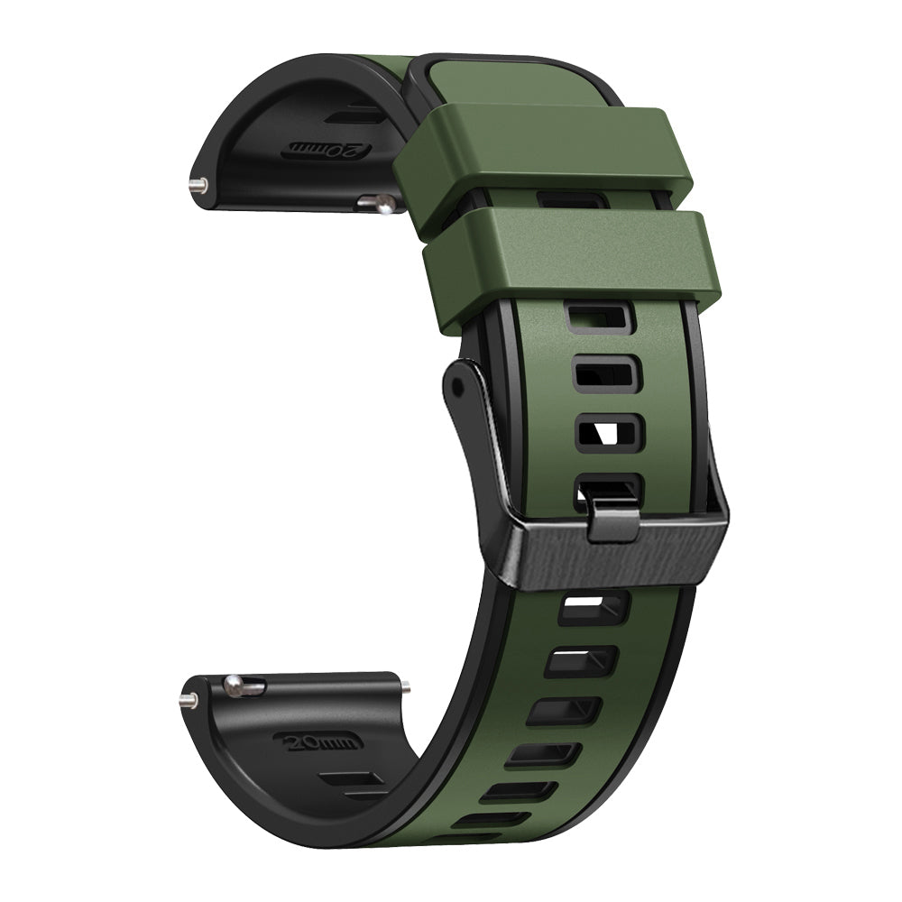 20 mm Quick Release Silicone Watch Strap Double Color Band (LSJYH-003)