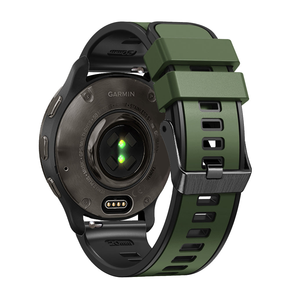 20 mm Quick Release Silicone Watch Strap Double Color Band (LSJYH-003)