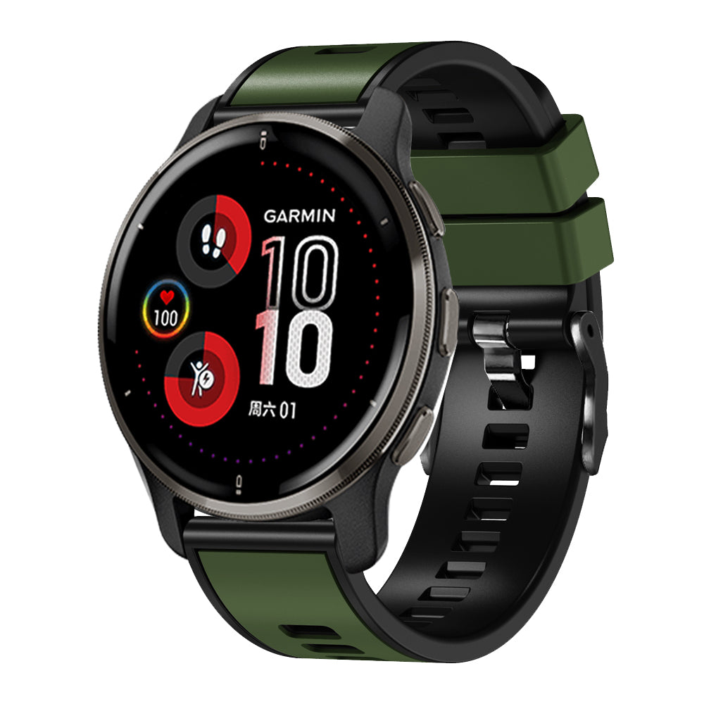 20 mm Quick Release Silicone Watch Strap Double Color Band (LSJYH-003)