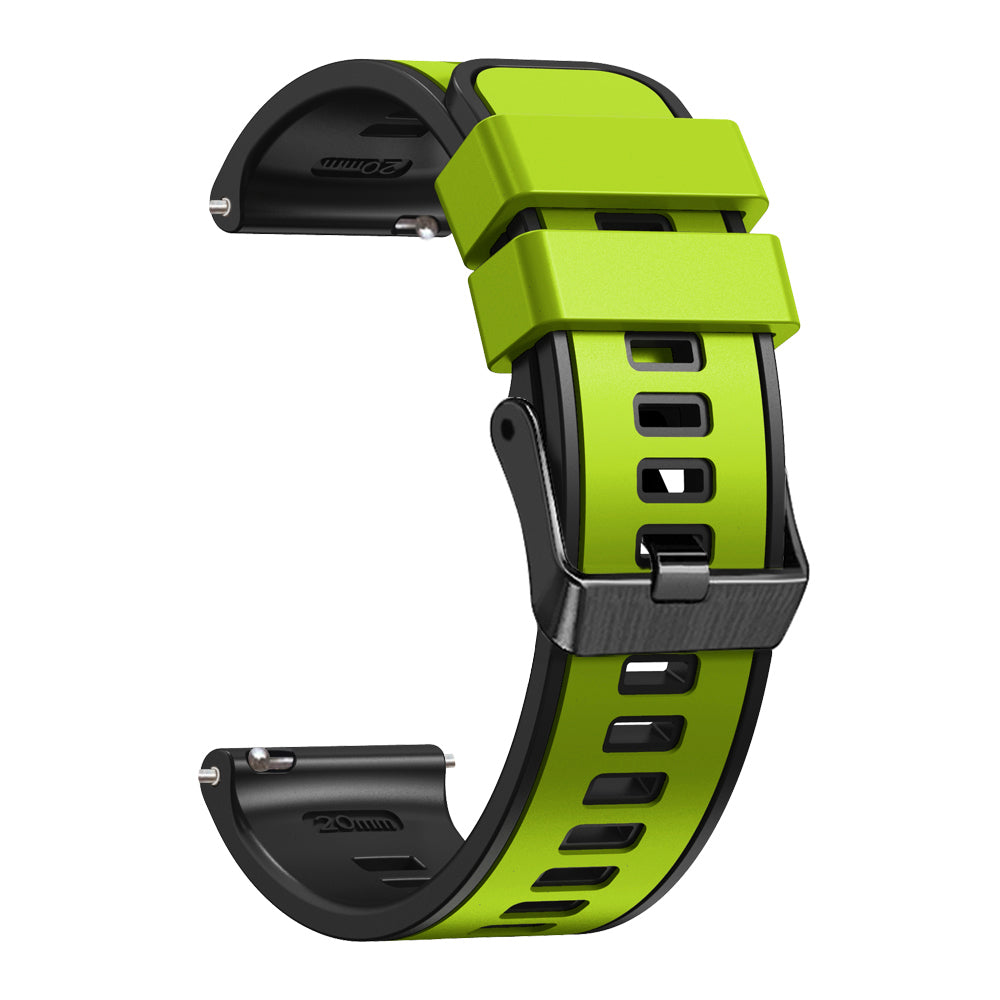 20 mm Quick Release Silicone Watch Strap Double Color Band (LSJYH-003)