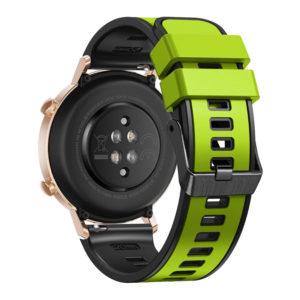 20 mm Quick Release Silicone Watch Strap Double Color Band (LSJYH-003)
