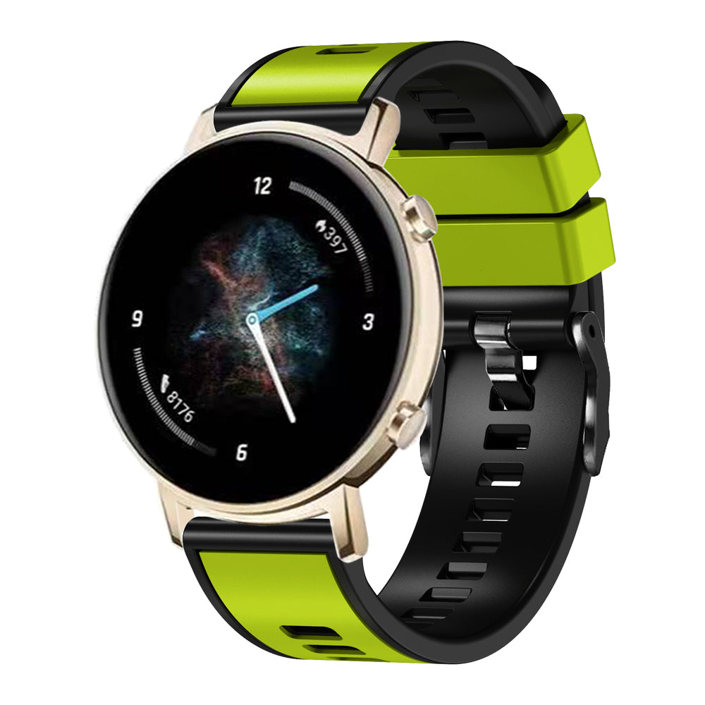 20 mm Quick Release Silicone Watch Strap Double Color Band (LSJYH-003)