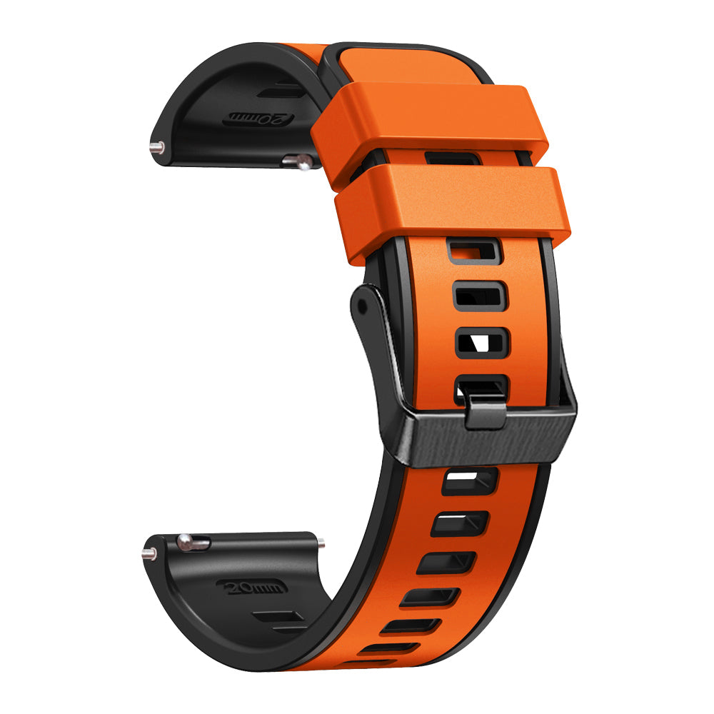 20 mm Quick Release Silicone Watch Strap Double Color Band (LSJYH-003)