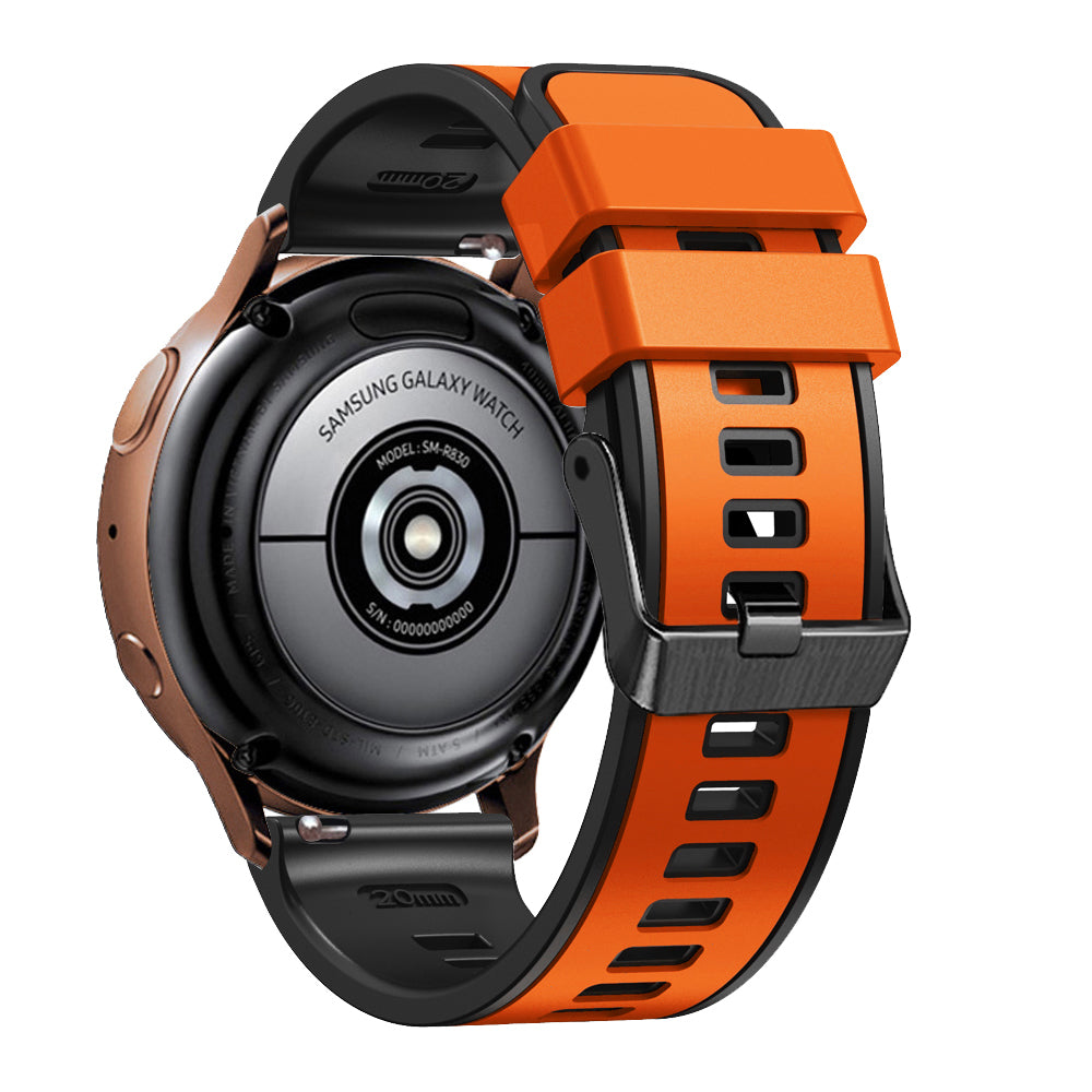 20 mm Quick Release Silicone Watch Strap Double Color Band (LSJYH-003)