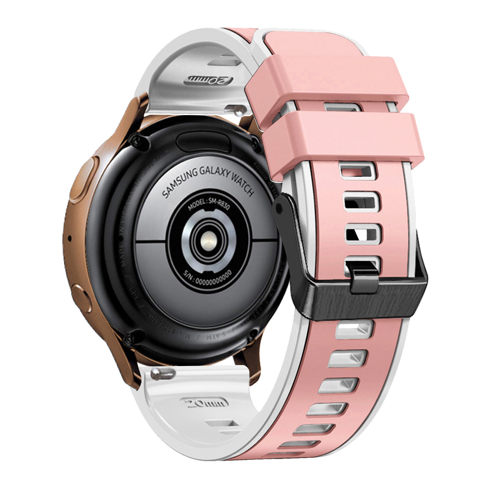 20 mm Quick Release Silicone Watch Strap Double Color Band (LSJYH-003)
