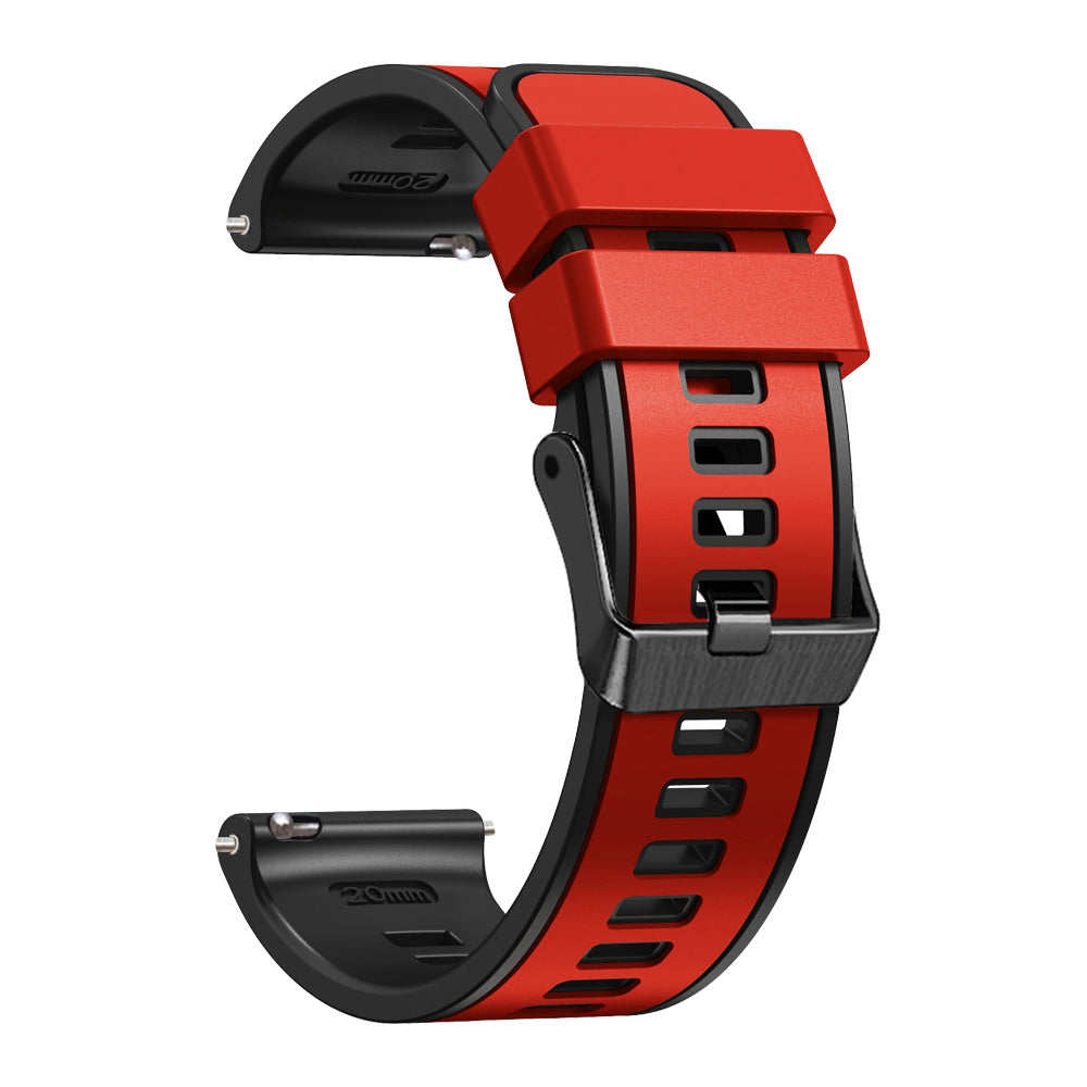 20 mm Quick Release Silicone Watch Strap Double Color Band (LSJYH-003)