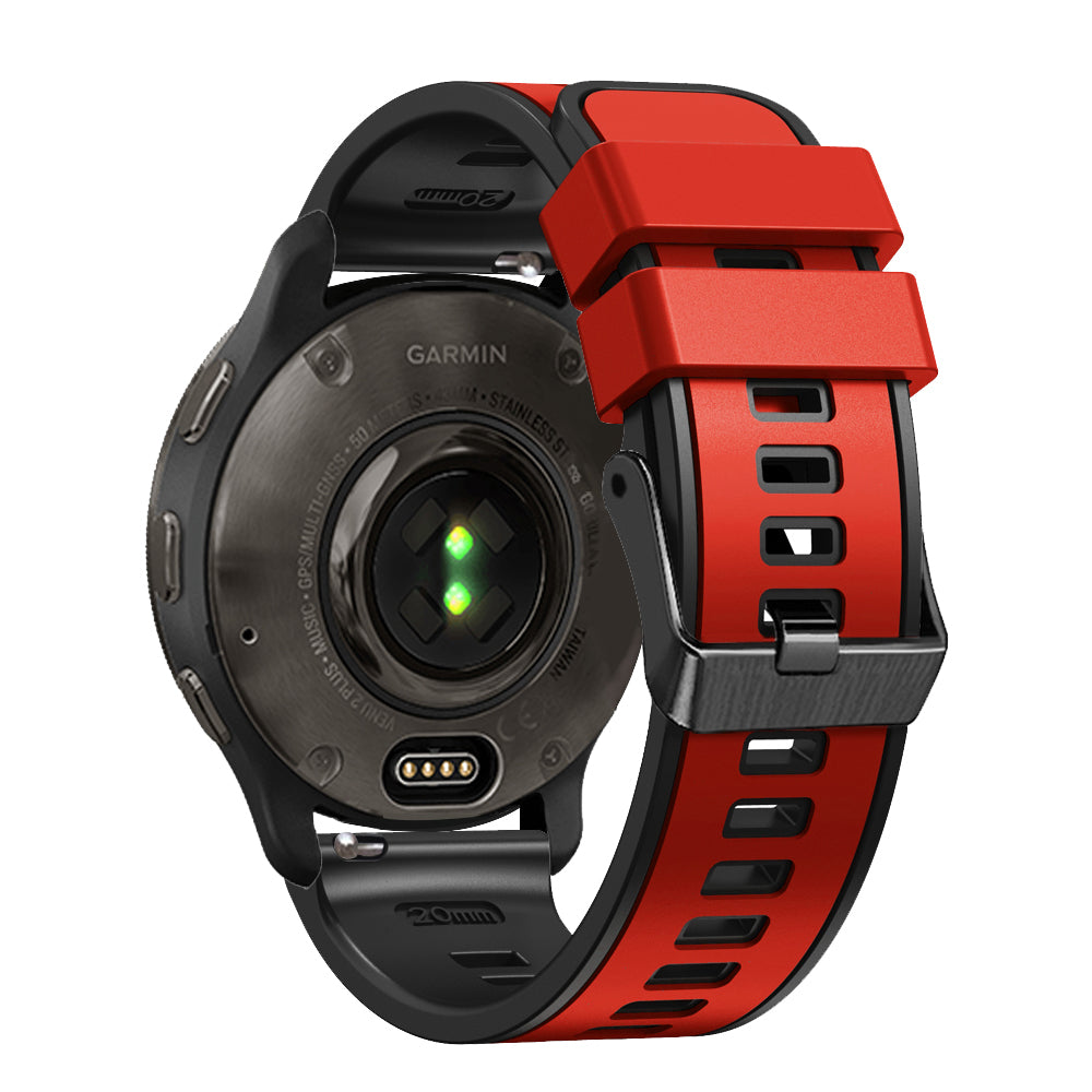 20 mm Quick Release Silicone Watch Strap Double Color Band (LSJYH-003)