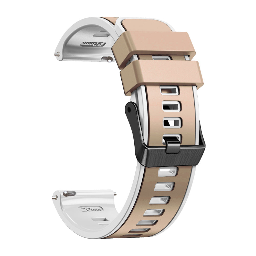 20 mm Quick Release Silicone Watch Strap Double Color Band (LSJYH-003)