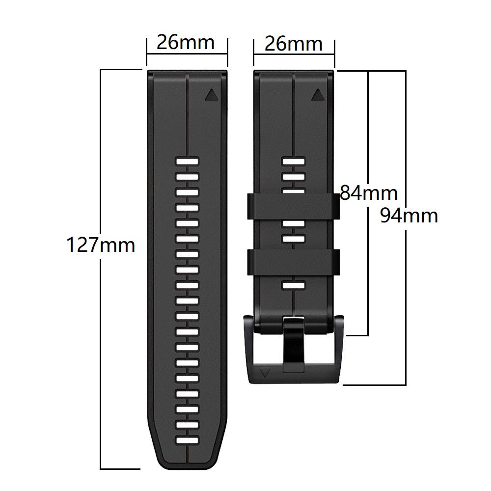 22 mm Quick Fit Silicone Watch Bands double color (LSJYH-014)