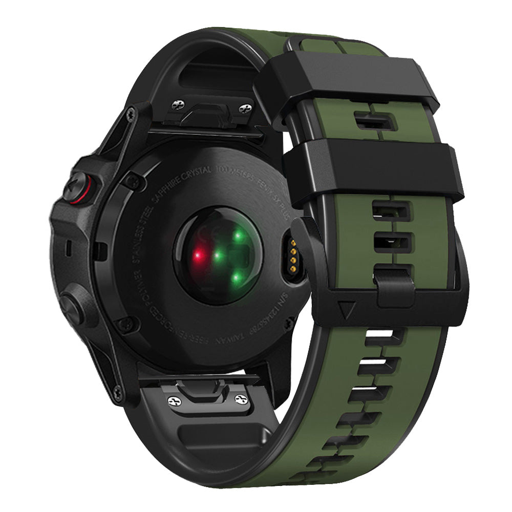 22 mm Quick Fit Silicone Watch Bands double color (LSJYH-014)
