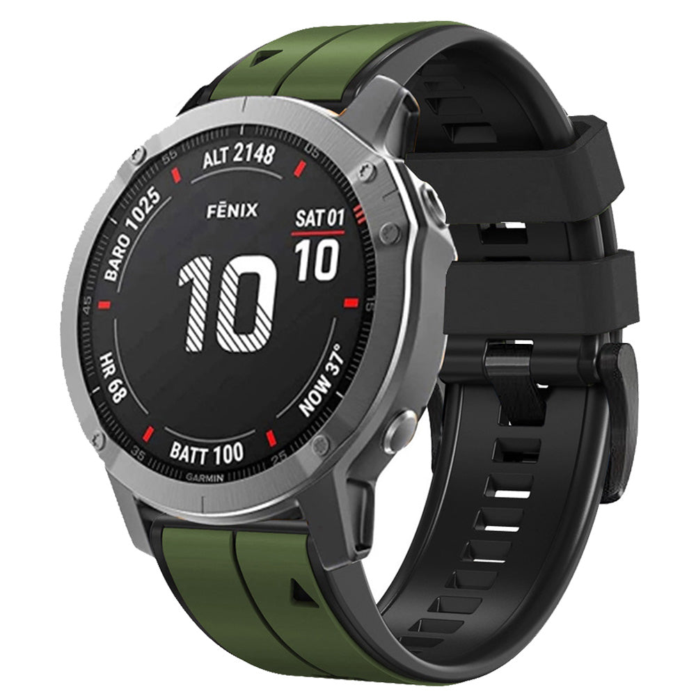 22 mm Quick Fit Silicone Watch Bands double color (LSJYH-014)