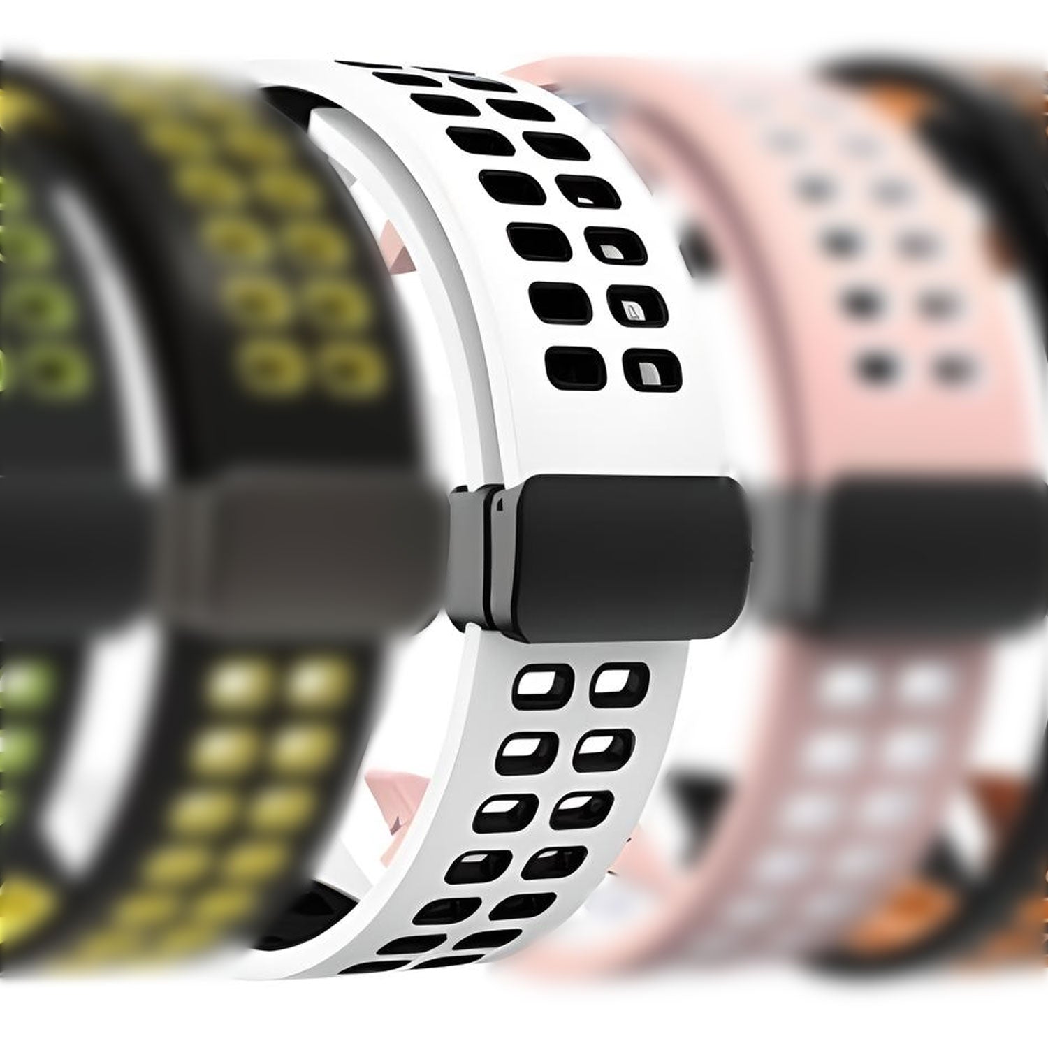 20 mm Quick Release Magnetic Folding Buckle for Samsung Galaxy Watch 4 Classic/5 Pro/6 Classic (LSMM-006)