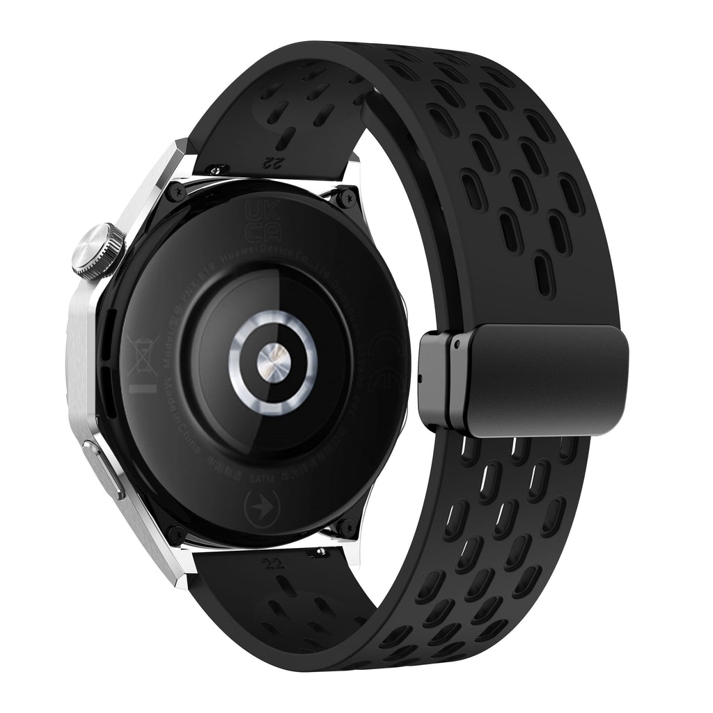 22 mm Quick Release magnetic buckle silicone watch band (LSMM-041)