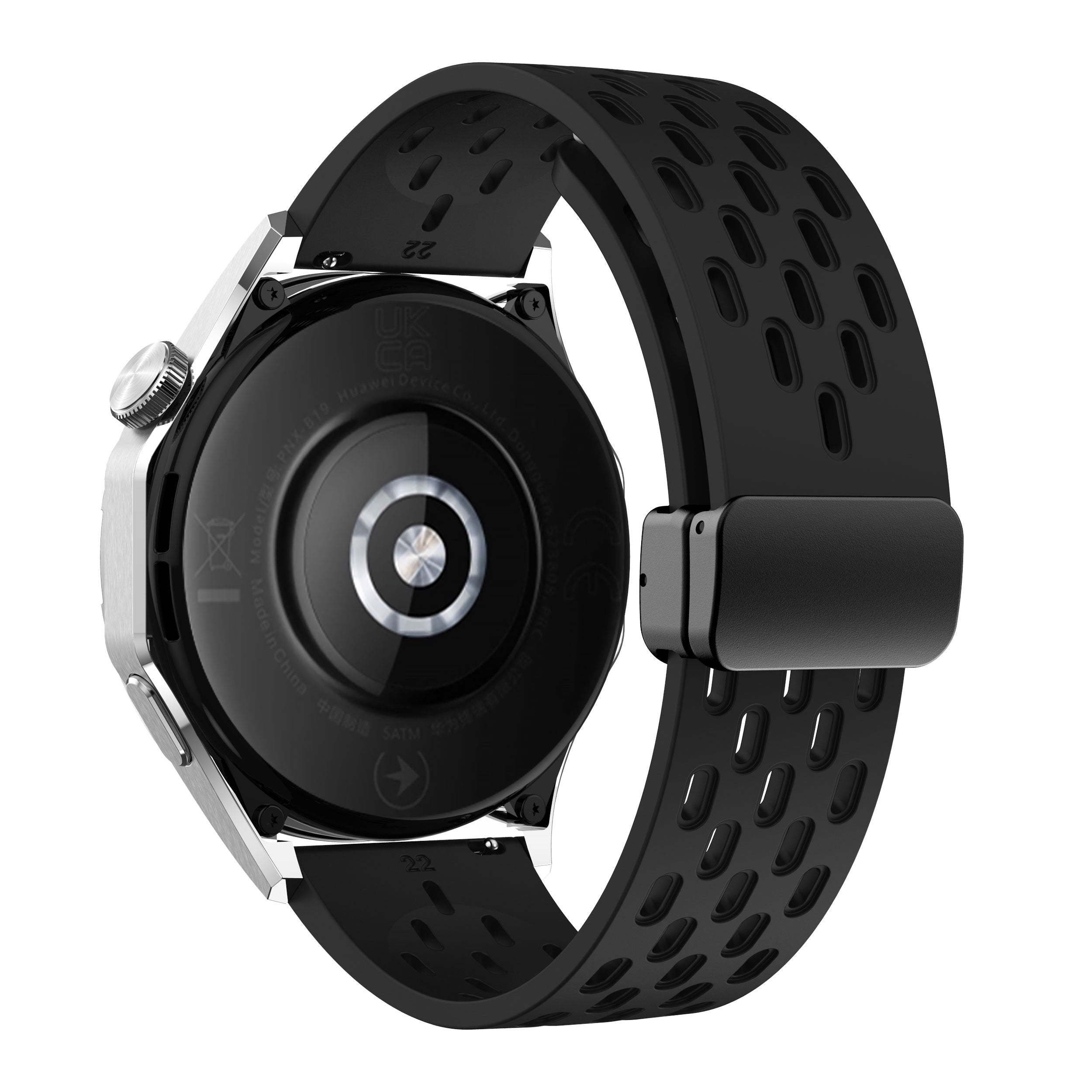 20 mm Quick Release magnetic buckle silicone watch band (LSMM-041)