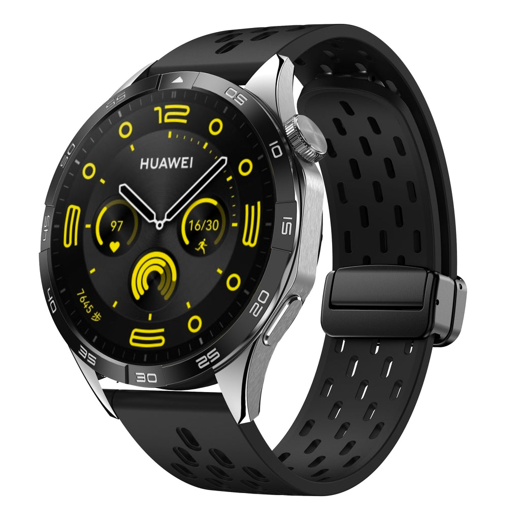 22 mm Quick Release magnetic buckle silicone watch band (LSMM-041)
