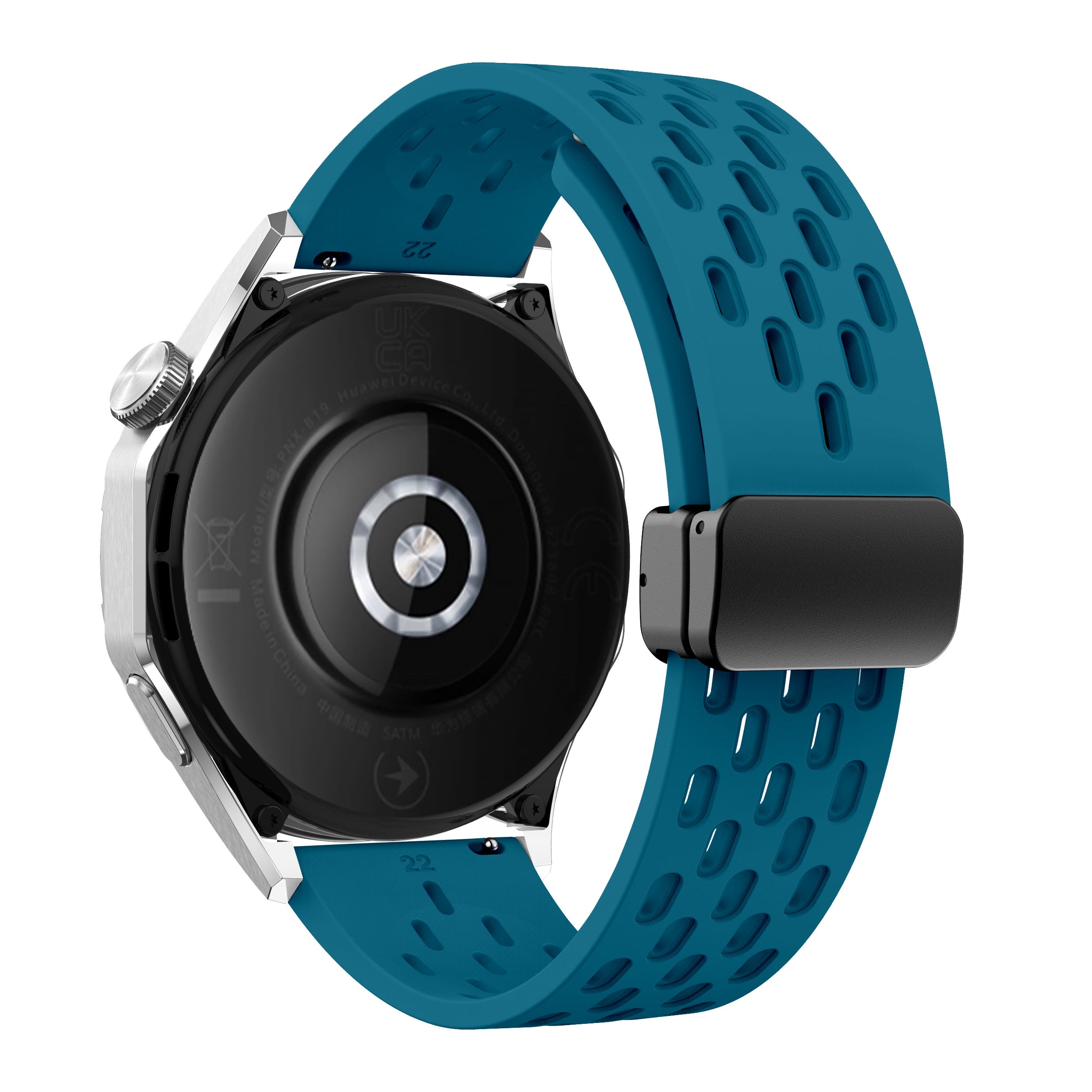 20 mm Quick Release magnetic buckle silicone watch band (LSMM-041)