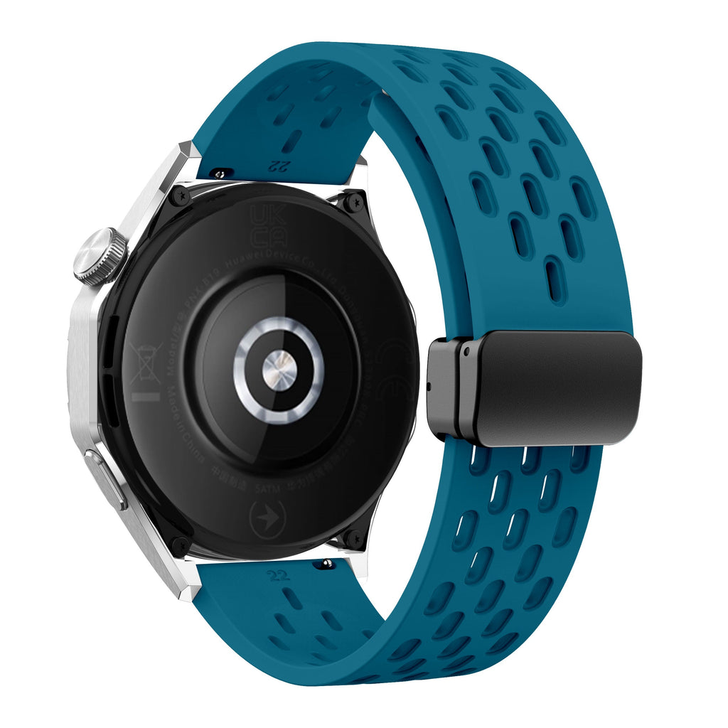 18 mm Quick Release magnetic buckle Silicone watch band (LSMM-041)
