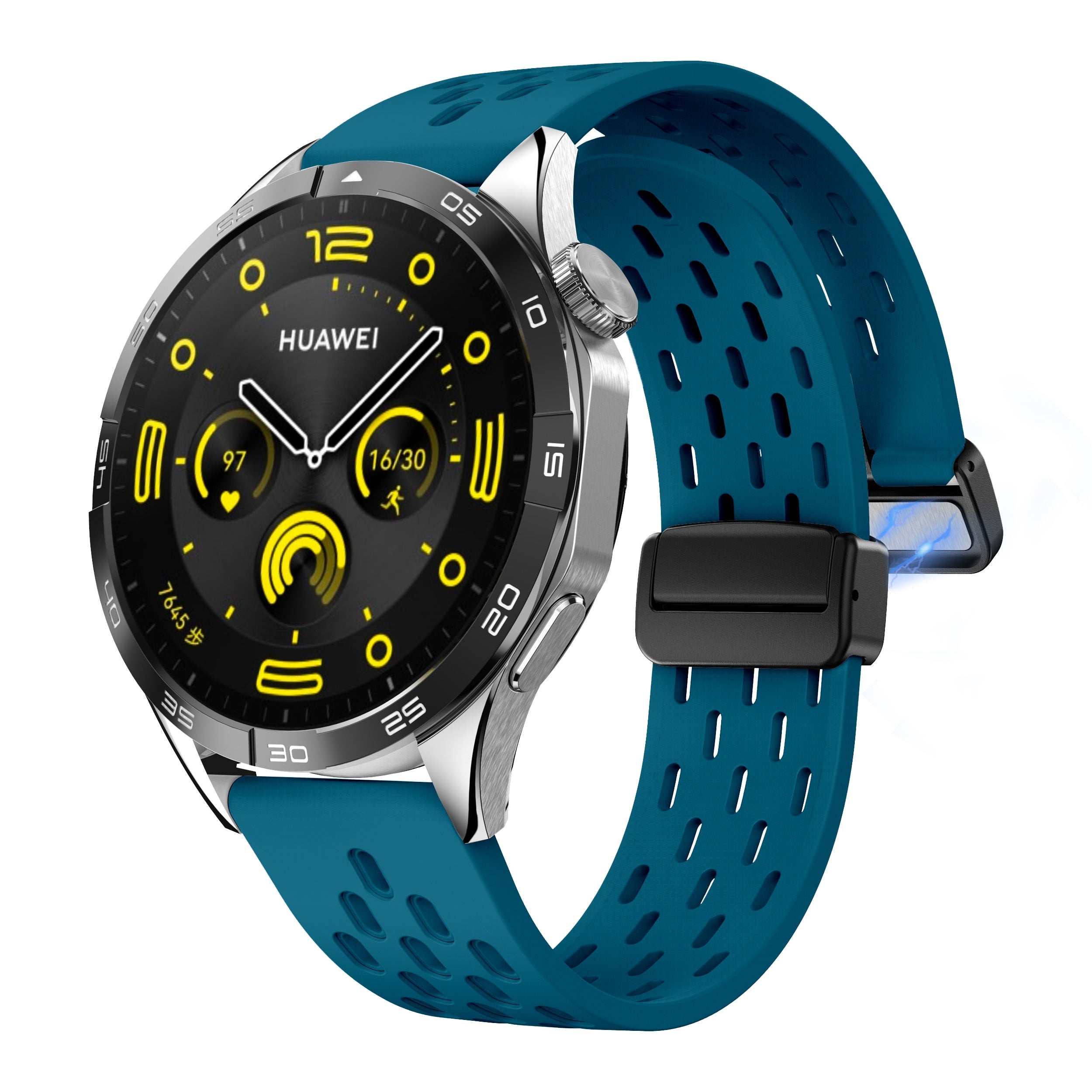 18 mm Quick Release magnetic buckle Silicone watch band (LSMM-041)