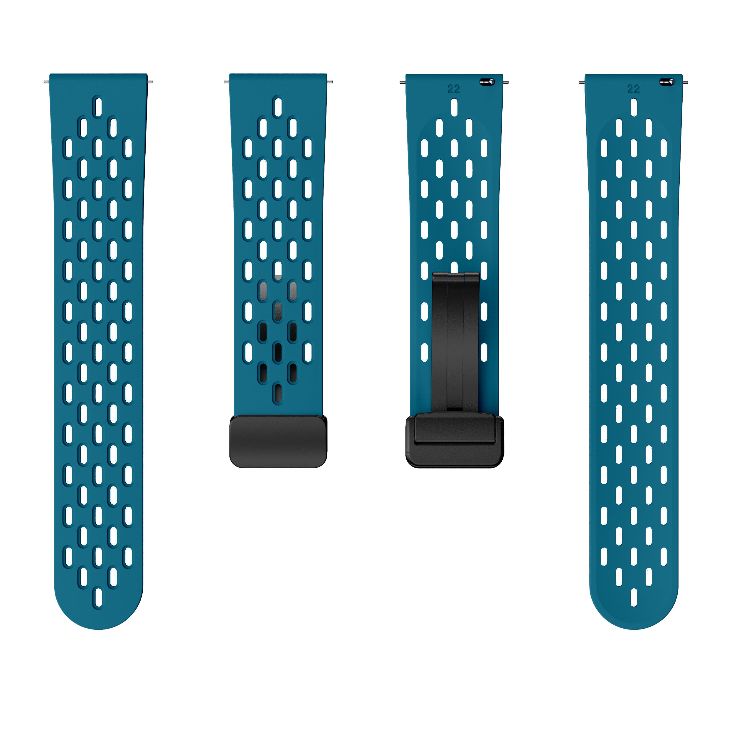 20 mm Quick Release magnetic buckle silicone watch band (LSMM-041)