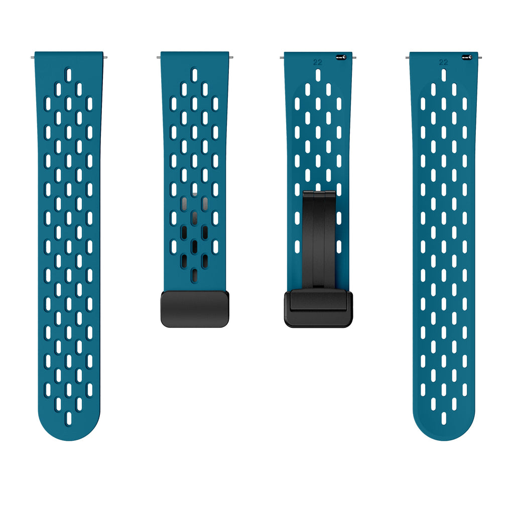 22 mm Quick Release magnetic buckle silicone watch band (LSMM-041)