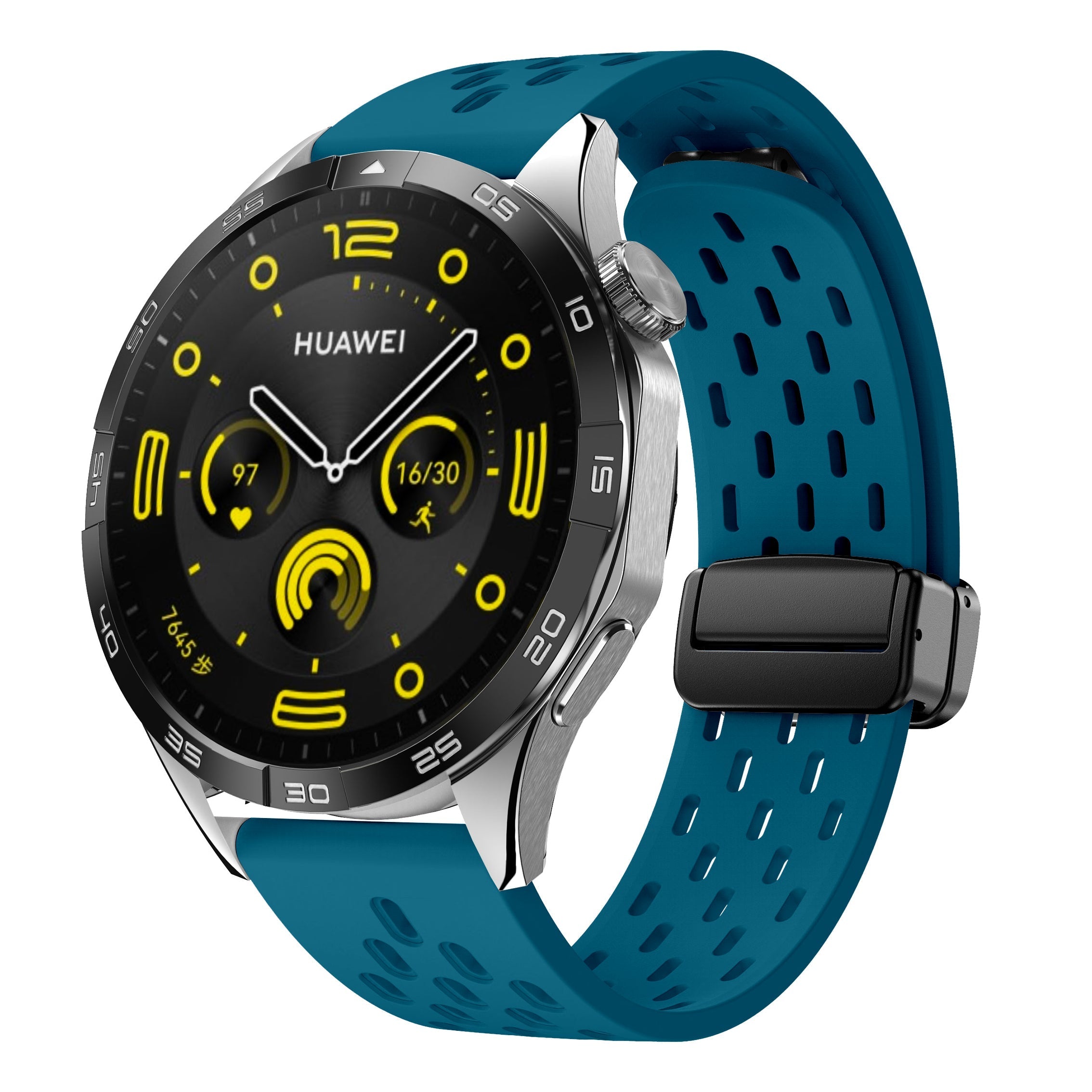 18 mm Quick Release magnetic buckle Silicone watch band (LSMM-041)