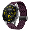 18 mm Quick Release magnetic buckle Silicone watch band (LSMM-041)
